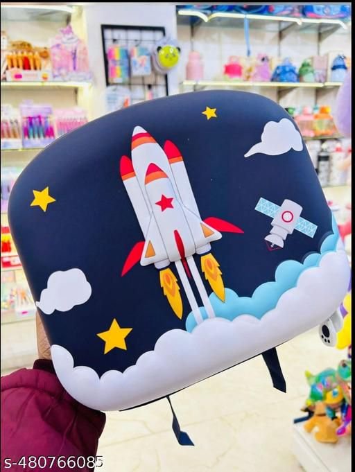 Rocket Print Kids Backpack – Cute Space-Themed School Bag for Toddlers - Image 4