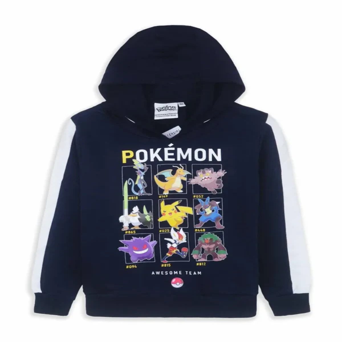 Pokémon Kids Hoodie – Black Cotton Hooded Sweatshirt for Boys & Girls